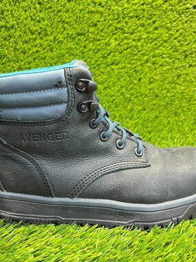 Avenger Reflex Carbon Toe Womens Size 6.5 Black Outdoor Safety Work Boots Shoes